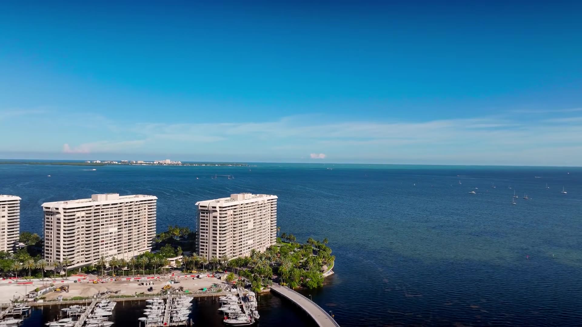 Aerial view of the South Florida coastline, illustrative